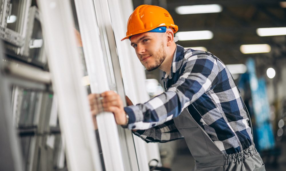 Male worker at a factory